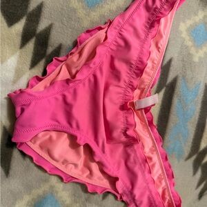 Victoria's Secret Coral and Pink Bikini Bottom